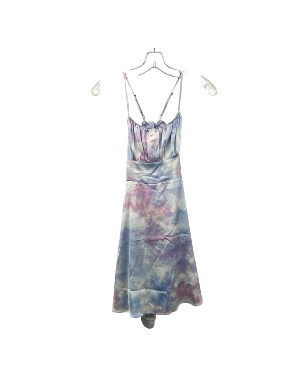 Hollister Print Fit & Flare Mini Dress Sleeveless Tie Back Multicolor Size Small